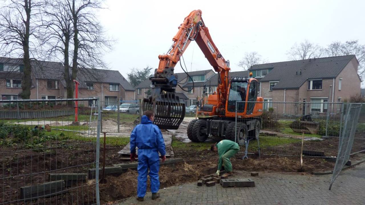 In januari werd al een speeltuintje gesaneerd.