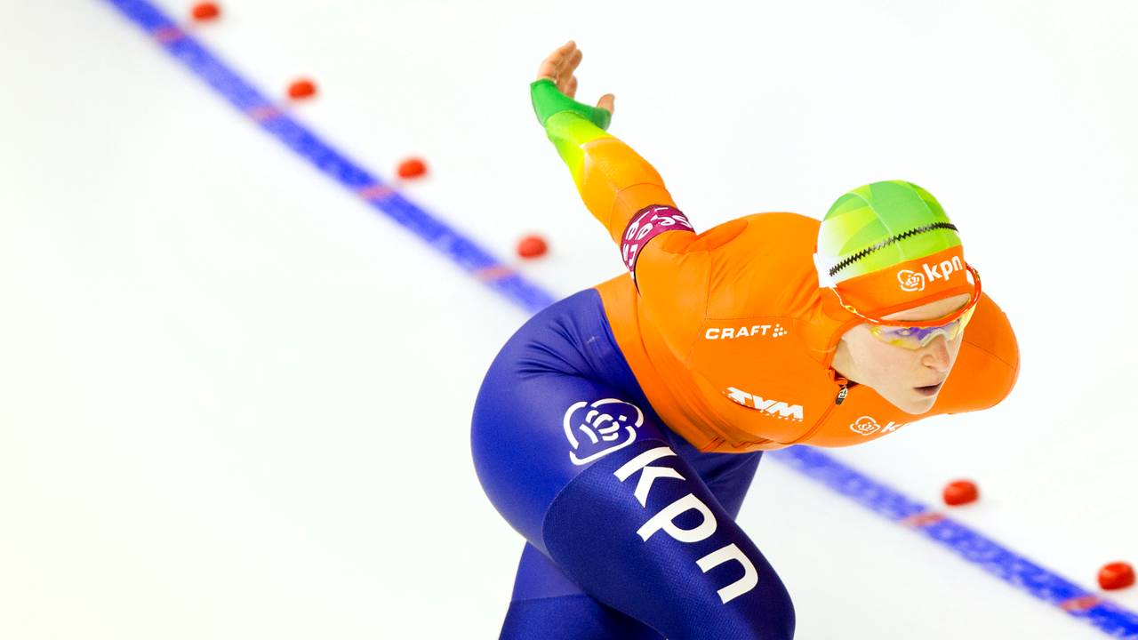 Ireen Wüst mét pak (foto:anp)