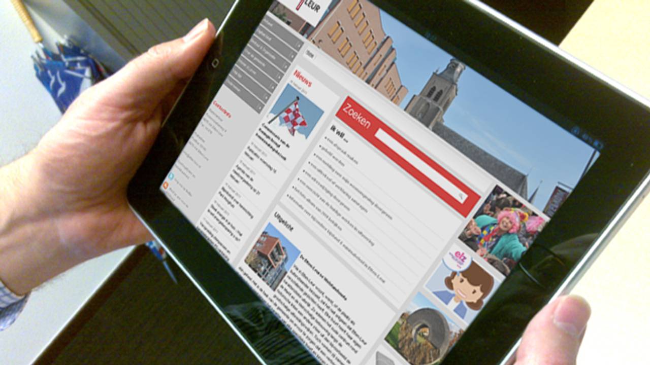 ipad met website etten-leur