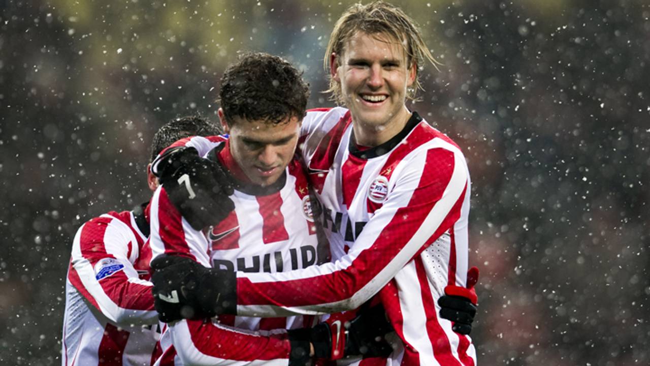 Marcus Berg en Ola Toivonen (foto: ANP).