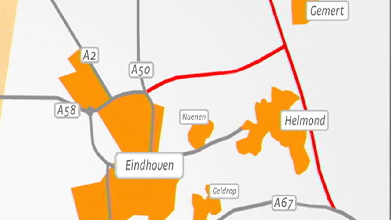 De nieuwe rondweg bij Eindhoven
