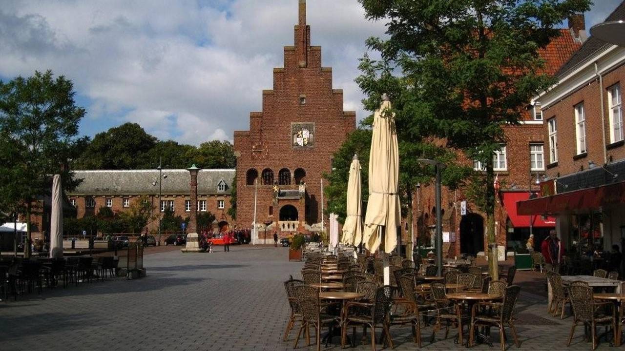 Het centrum van Waalwijk, waar het feest eigenlijk zou plaatsvinden (foto: archief).