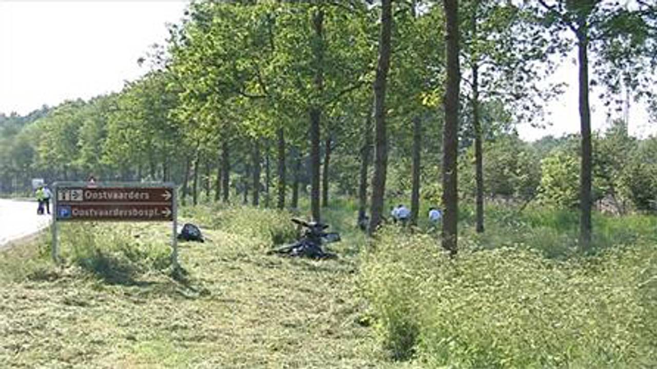 De plek van het ongeluk (foto: Omroep Flevoland)