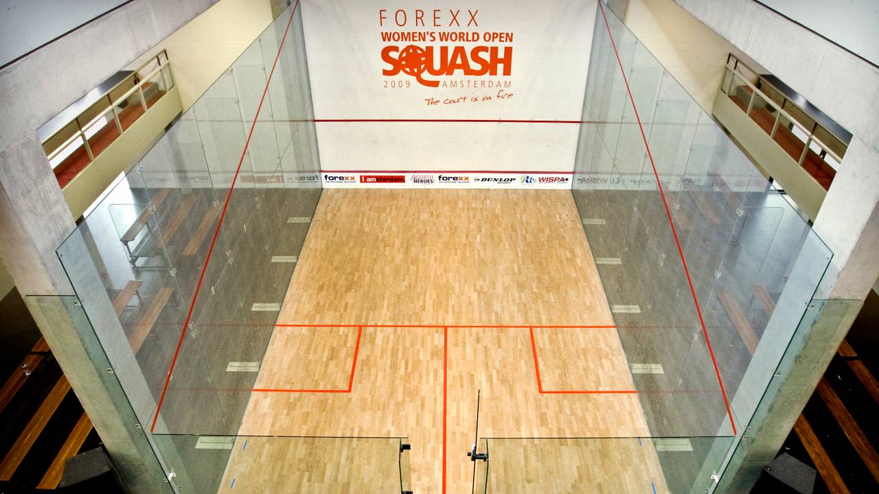 Een squashbaan (Foto: ANP)