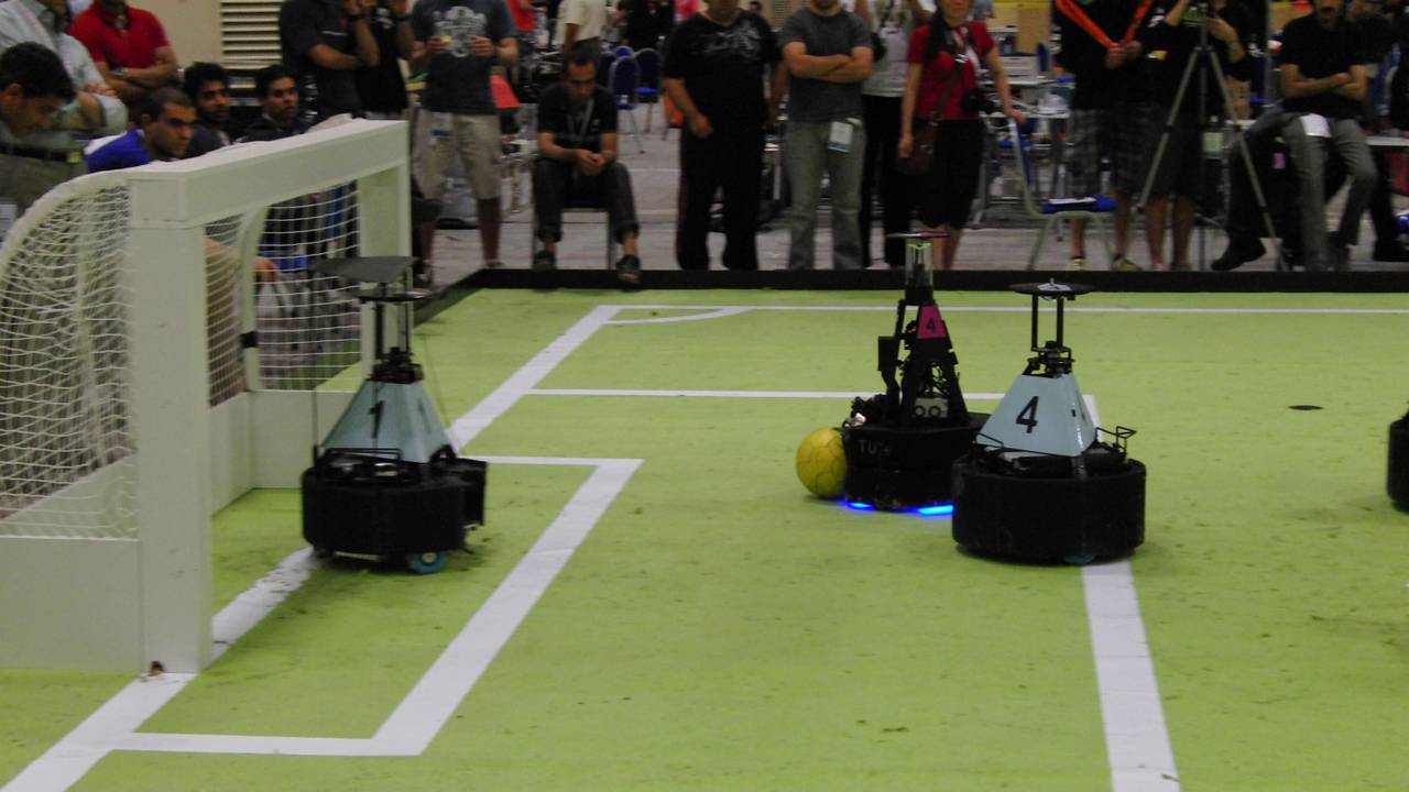 De robotvoetballers van de TU/e doen het goed op het WK