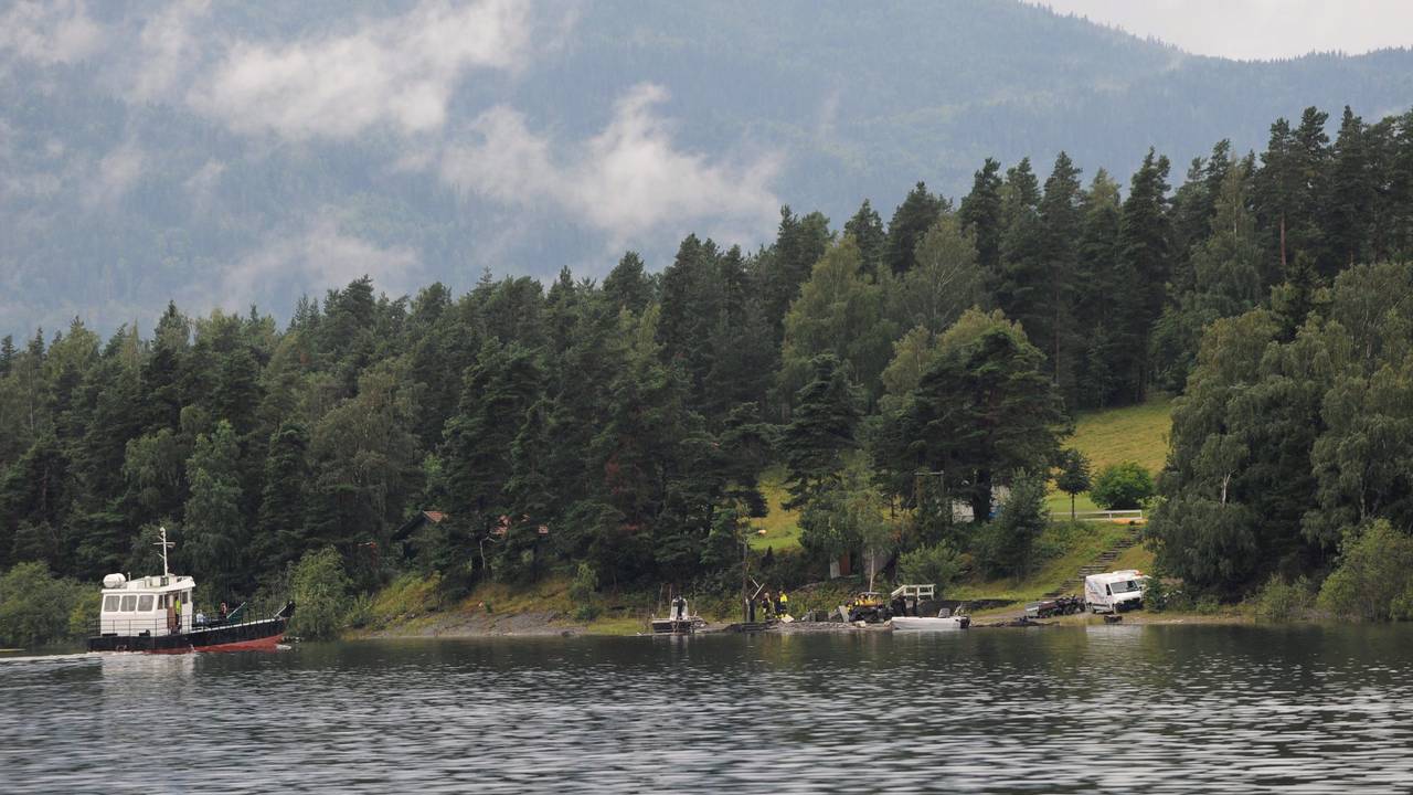 Het eiland Utoya waar het drama zich afspeelde (Foto: ANP)