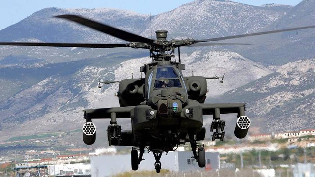 Een Apache gevechtshelikopter