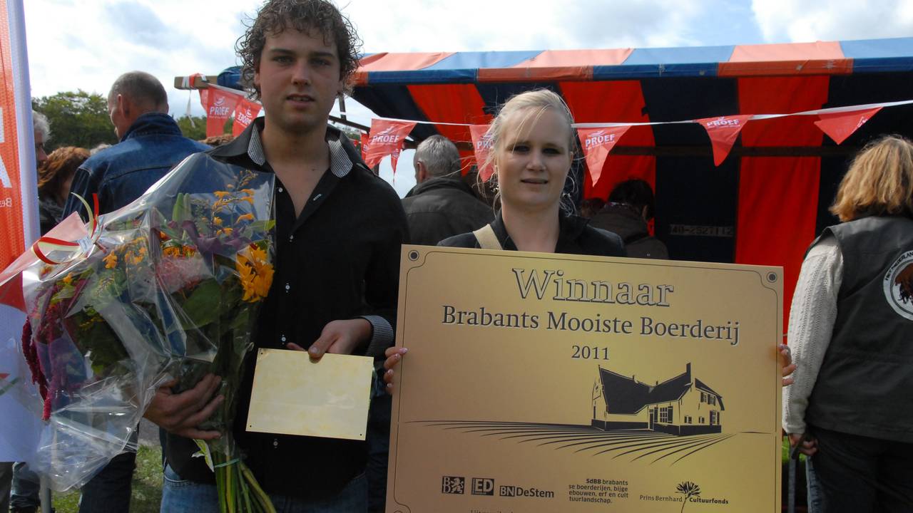 Gied Damen en zijn vriendin Amy Verheezen (foto: Bureau Erasmus/Eric Kolen)