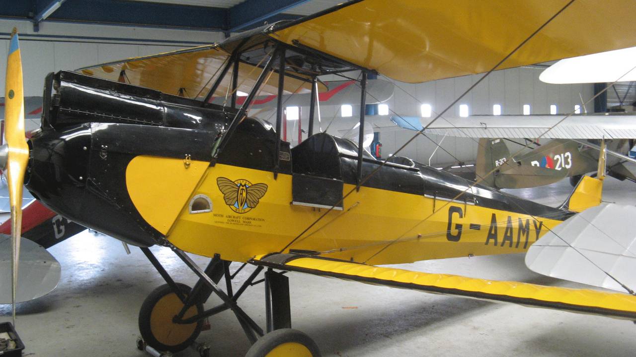 Het vliegtuig uit 'Out of Africa' (Bron: Vliegend Museum Seppe)