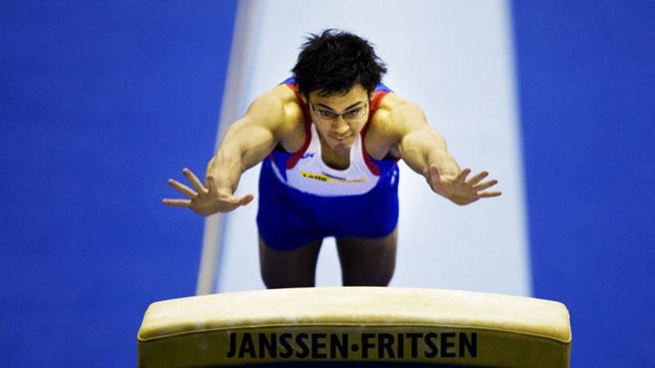 Carlo van Minde in actie. (foto: ANP)
