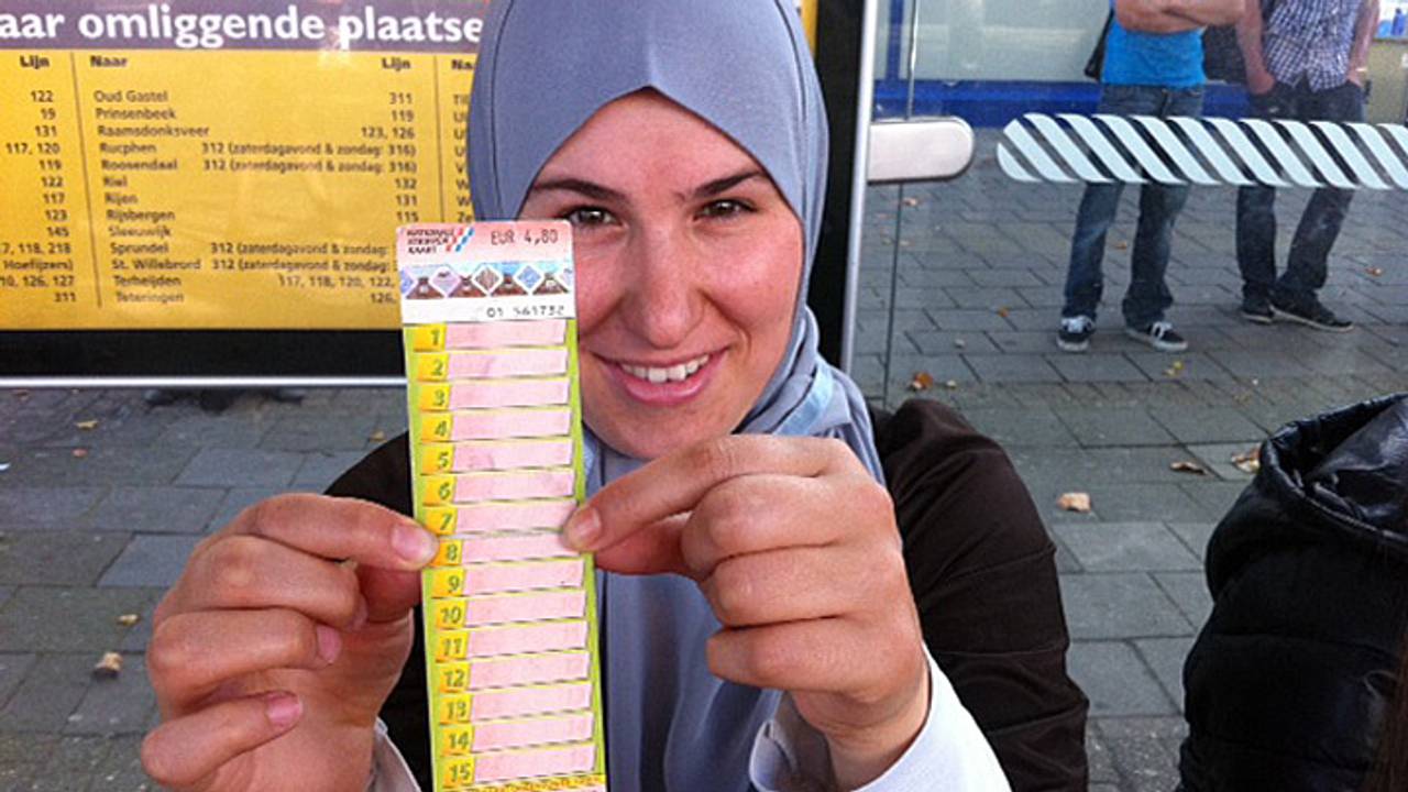 Sahila Bouzian gaat de strippenkaart missen (Foto: Bianca van Vugt)