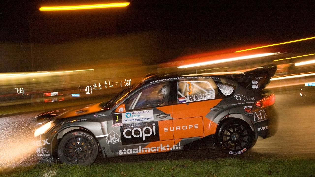 Jeroen Swaanen in de Nederlandrally. Foto: Dré Galliart