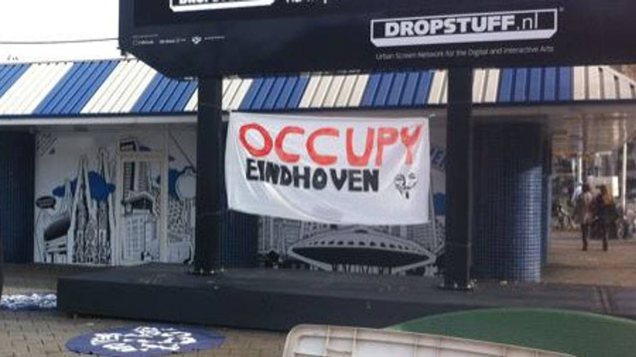 De Occupy-beweging in Eindhoven.