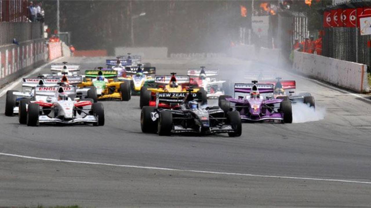 De Superleague Formula race op Zolder dit jaar.