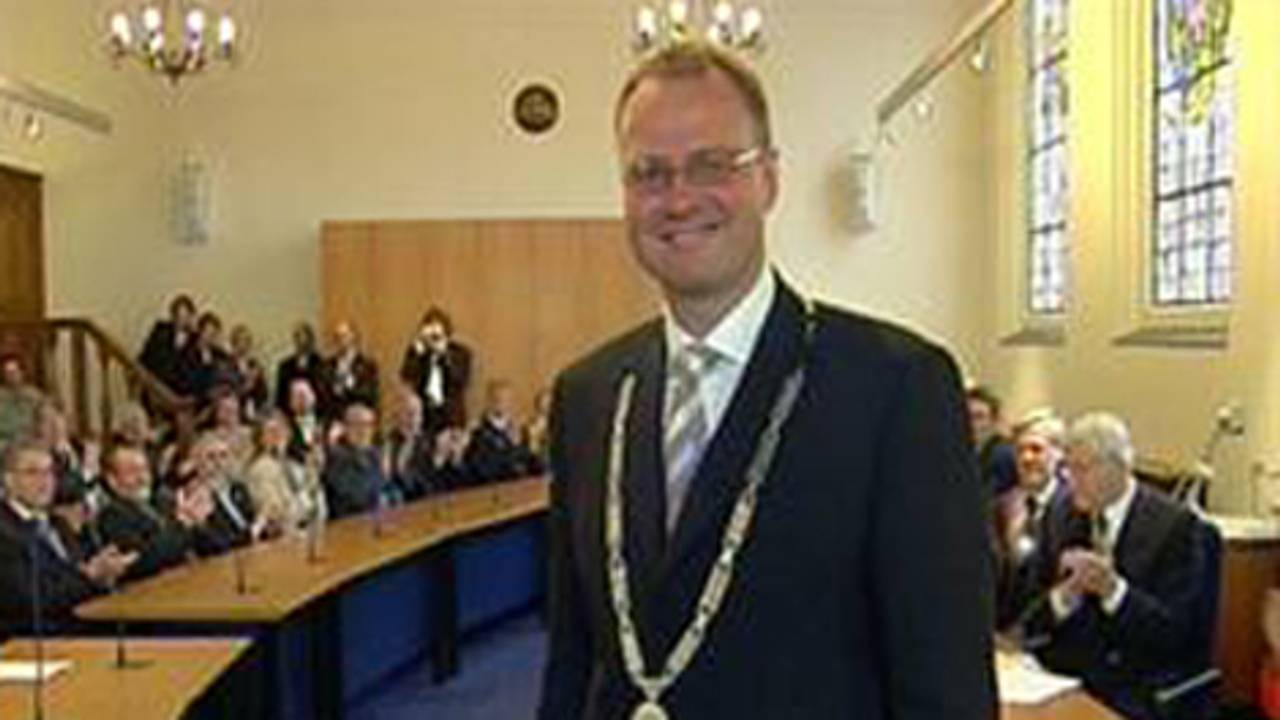 Burgemeester Polman in 2005.