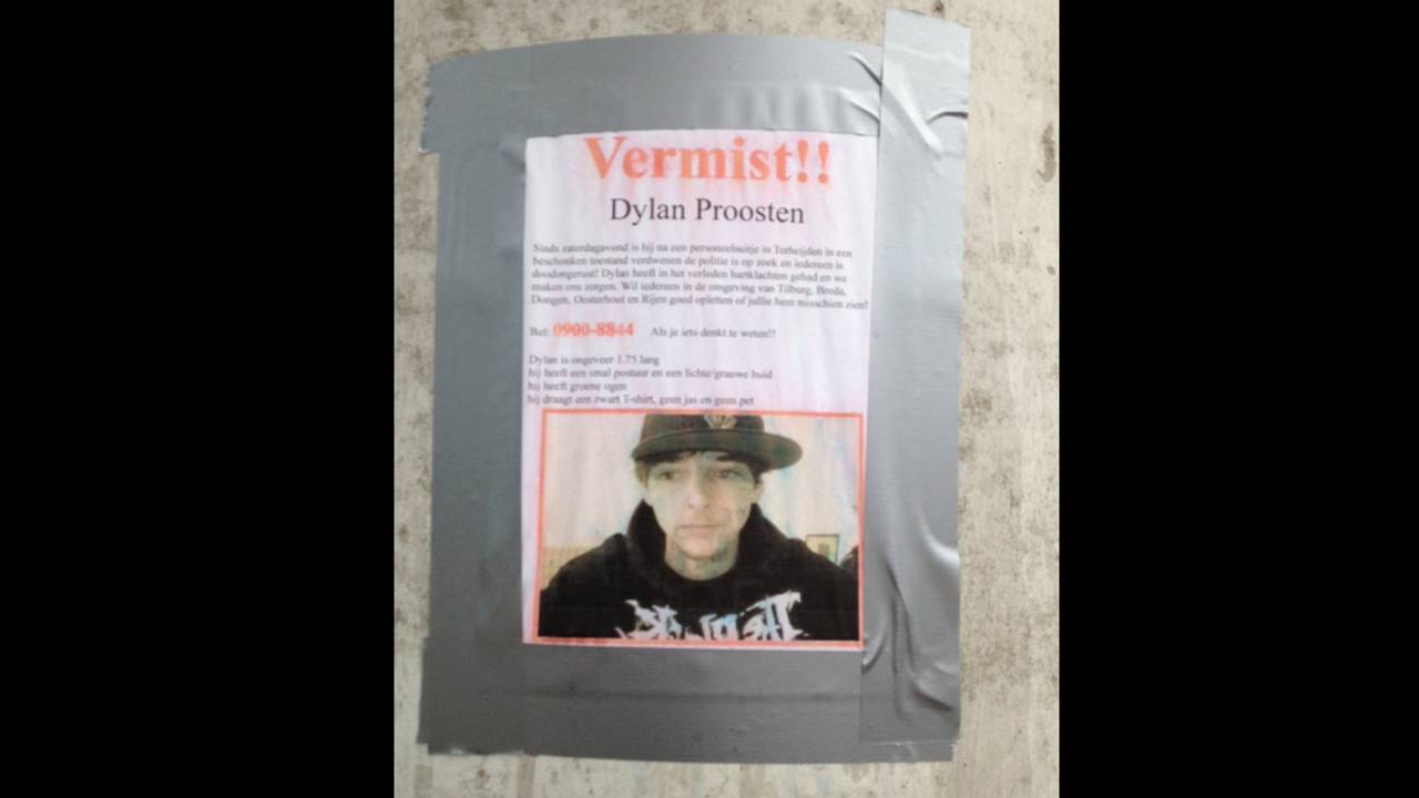 Poster van Dylan in Tilburg (Foto: Twan Spierts)