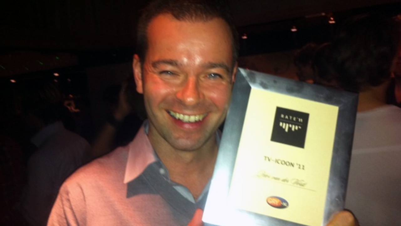 Peter van der Vorst met zijn gewonnen award
