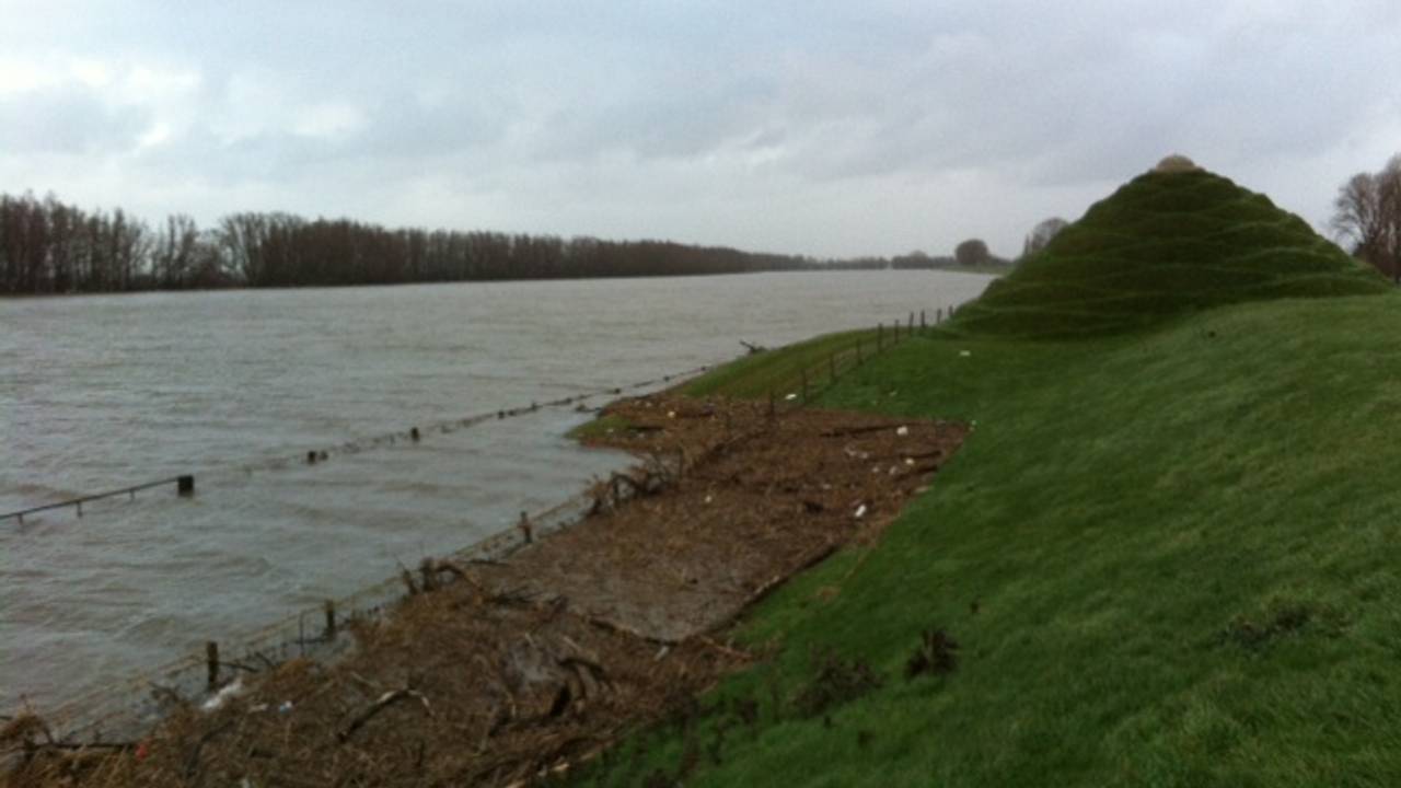 Gorzen bij Willemstad volledig ondergelopen. Foto: Willem Jan Joachems.