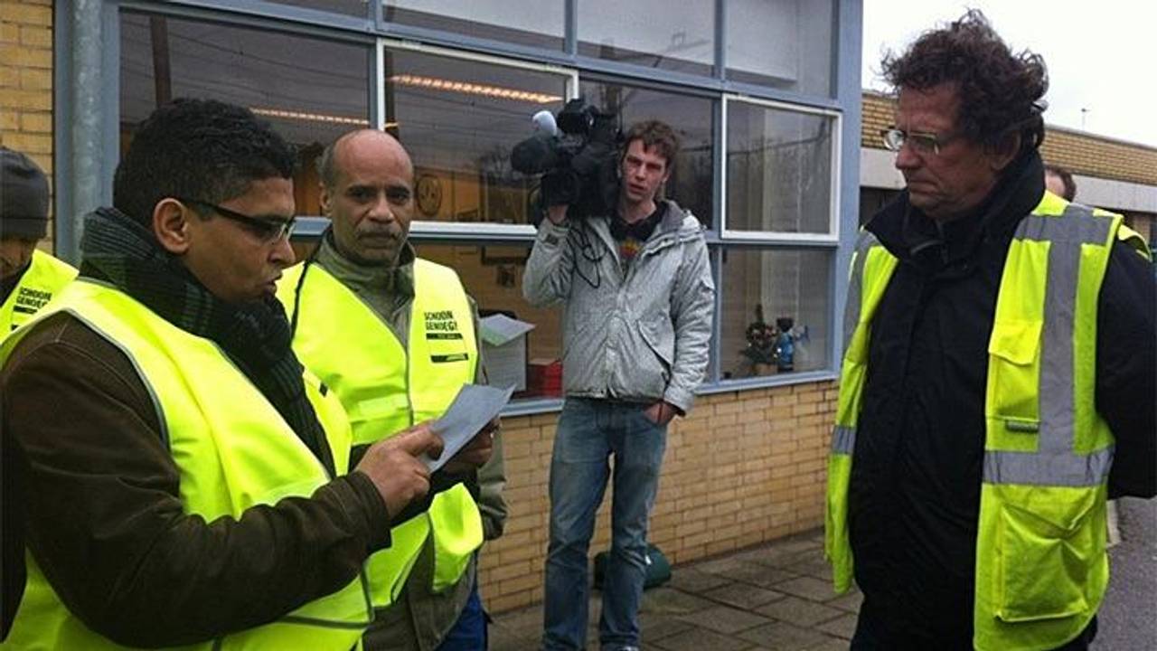 In Eindhoven werd ook gedemonstreerd. Foto: Femke de Jong