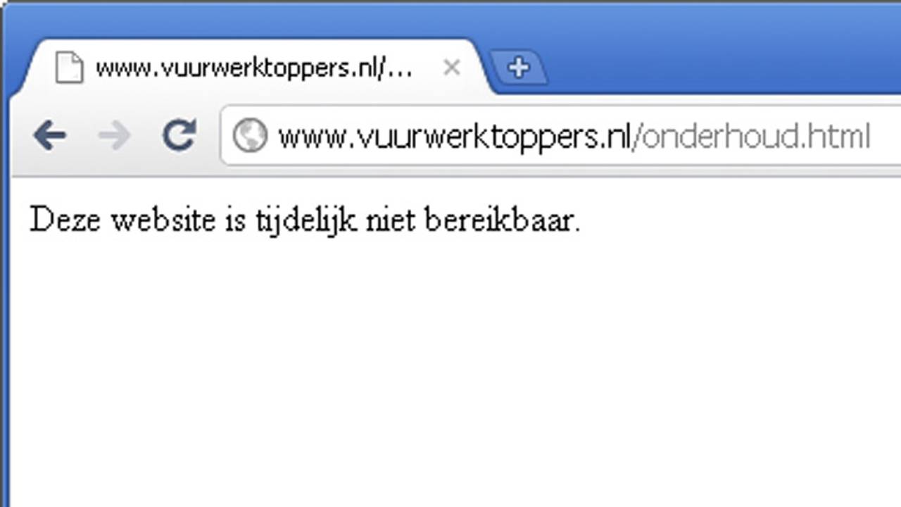 De website ging rond negen uur offline.