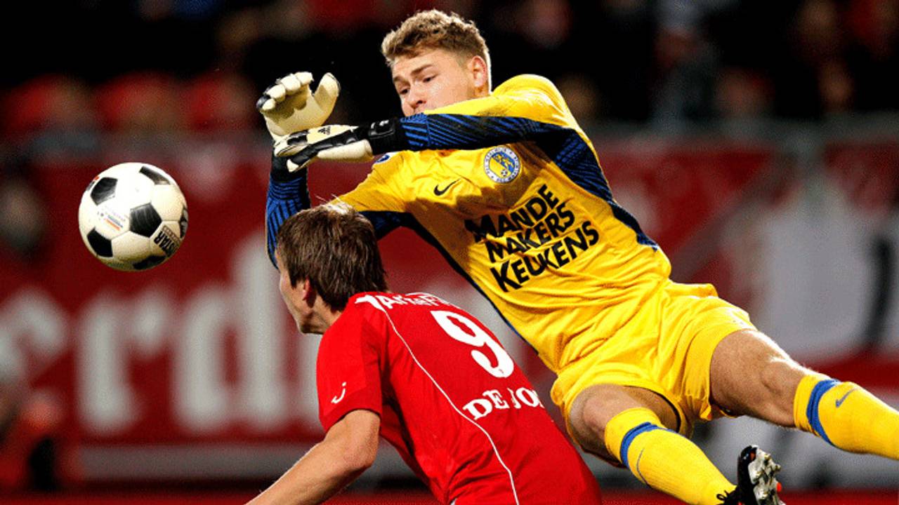 RKC-keeper Zoet was niet op dreef (Foto: Pics United)