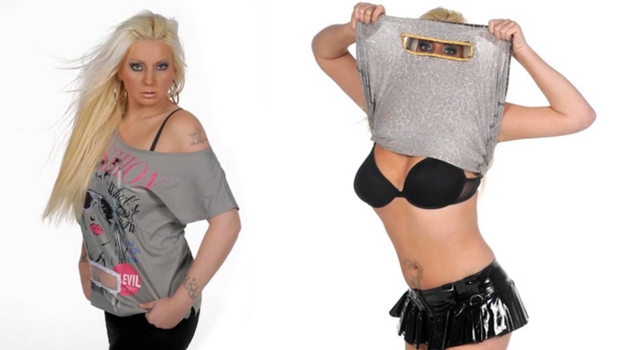 Kiekeboe met de boerka. Foto: burkashirt.com