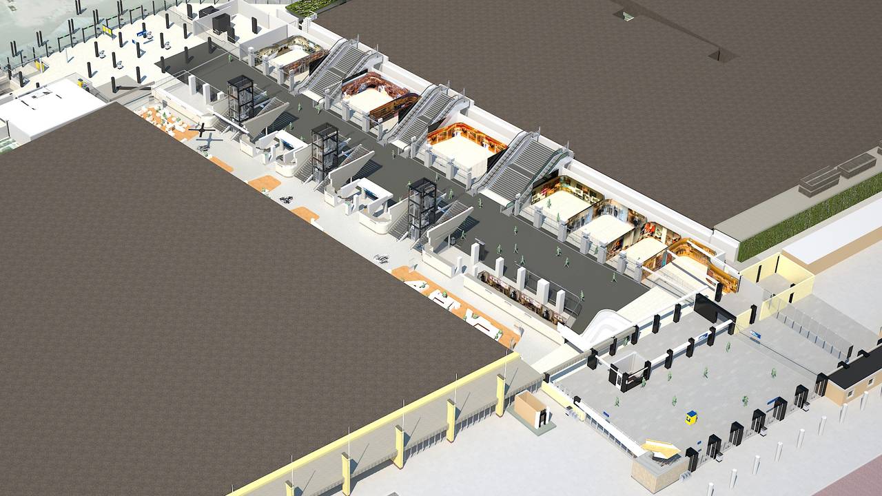 De nieuwe tunnel van Eindhoven Centraal.