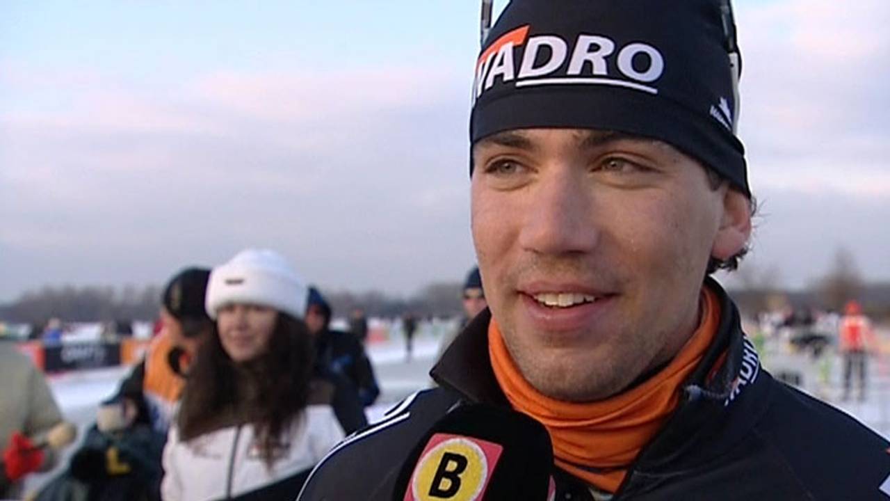 Jochem Uithoven kon winnaar Simon Schouten niet bedreigen.