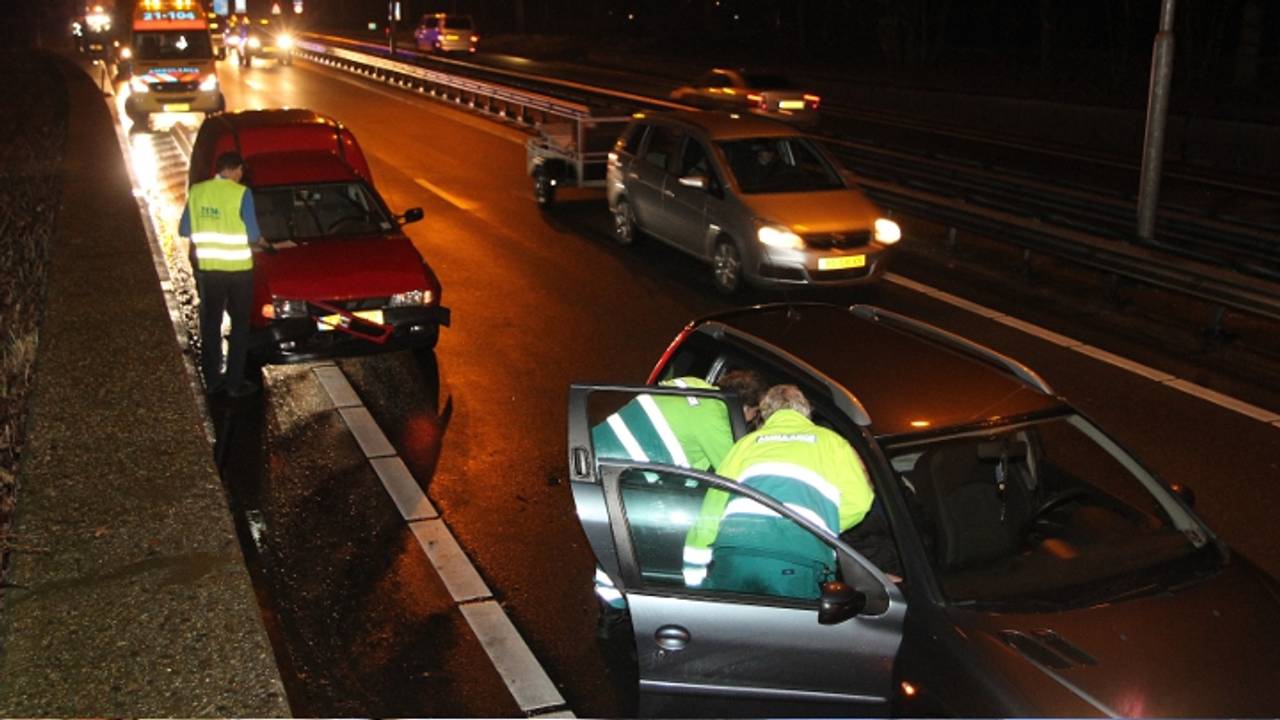 Kettingbotsing A65 bij Vught (Foto: Bart Meesters / Meesters Multi Media)