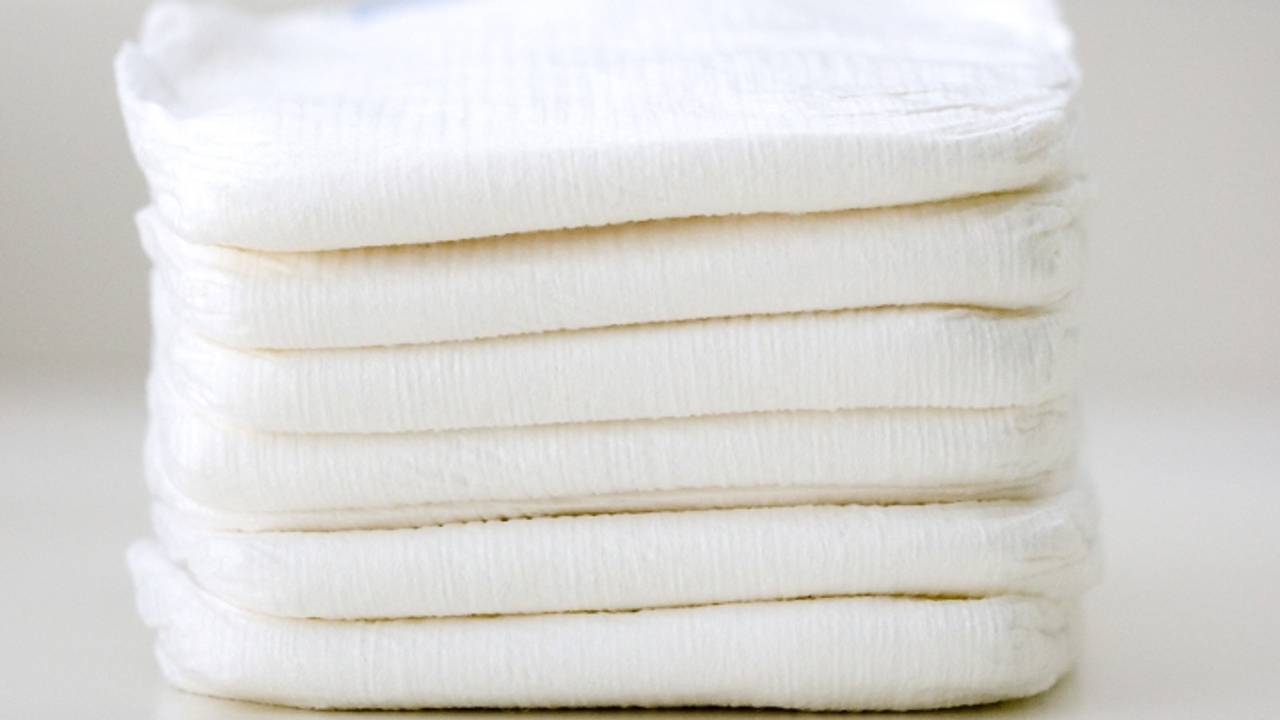 Stapel ongebruikte luiers (Foto: ANP)