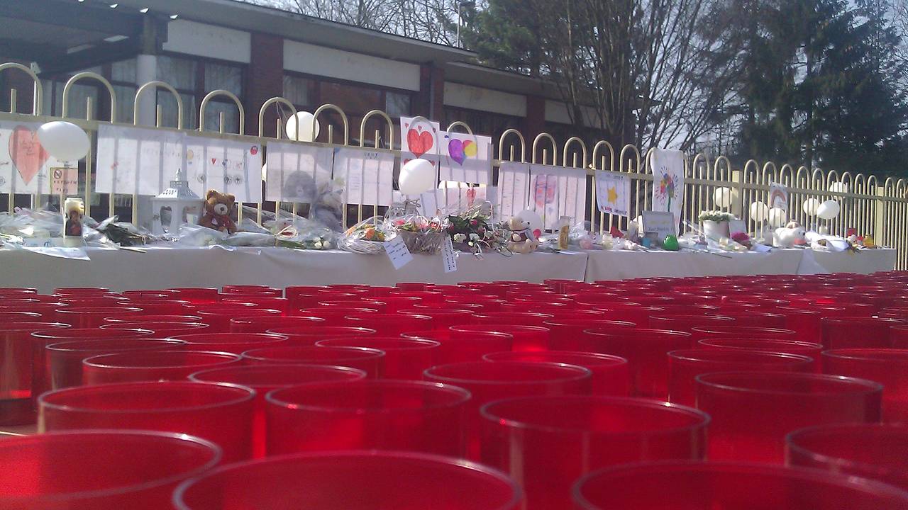 Bloemenzee bij de basisschool in Lommel (foto: Dennis Lavrijssen)