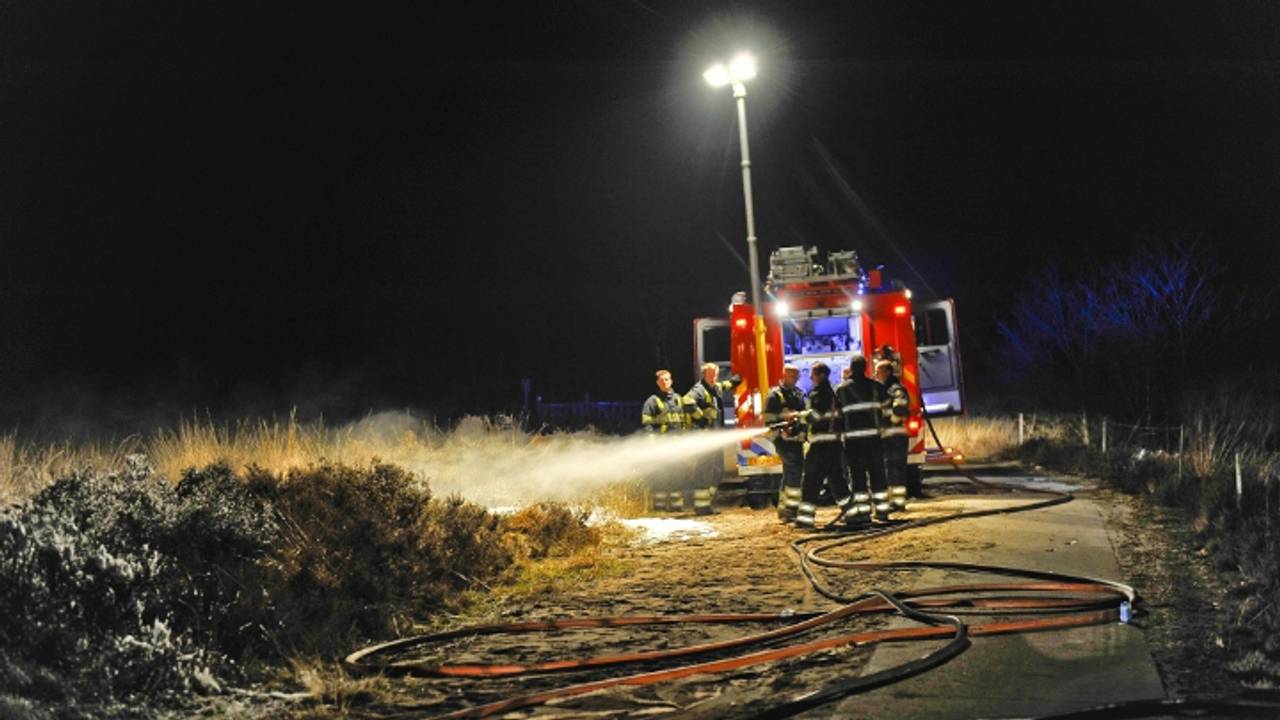 De brand was vlug onder controle (Foto: Rico Vogels / SQ Vision)