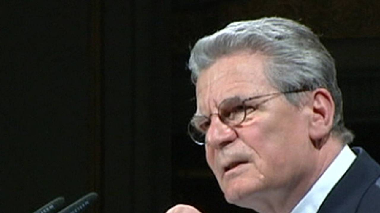 De Duitse president Joachim Gauck