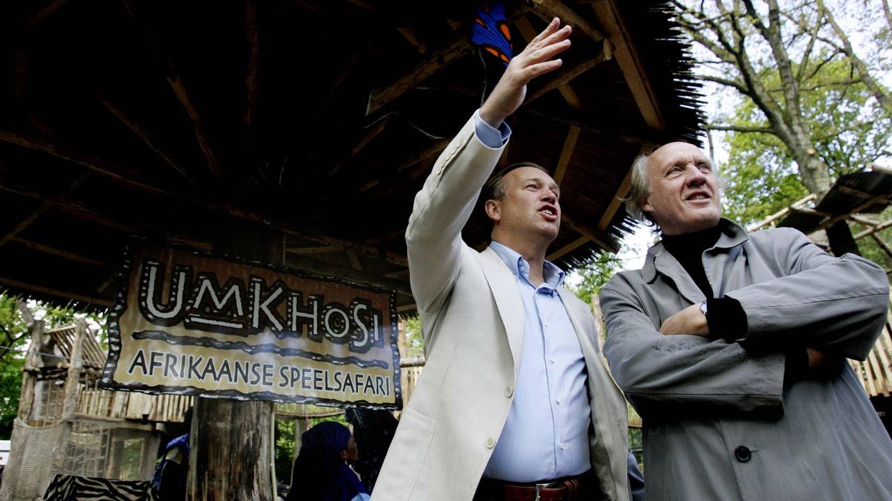 Marcel Boekhoorn in Ouwehands Dierenpark (foto: ANP)