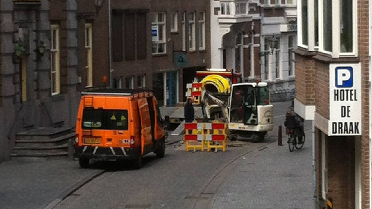 Stroomstoring in Bergen op Zoom. (Archieffoto Letty Stok)