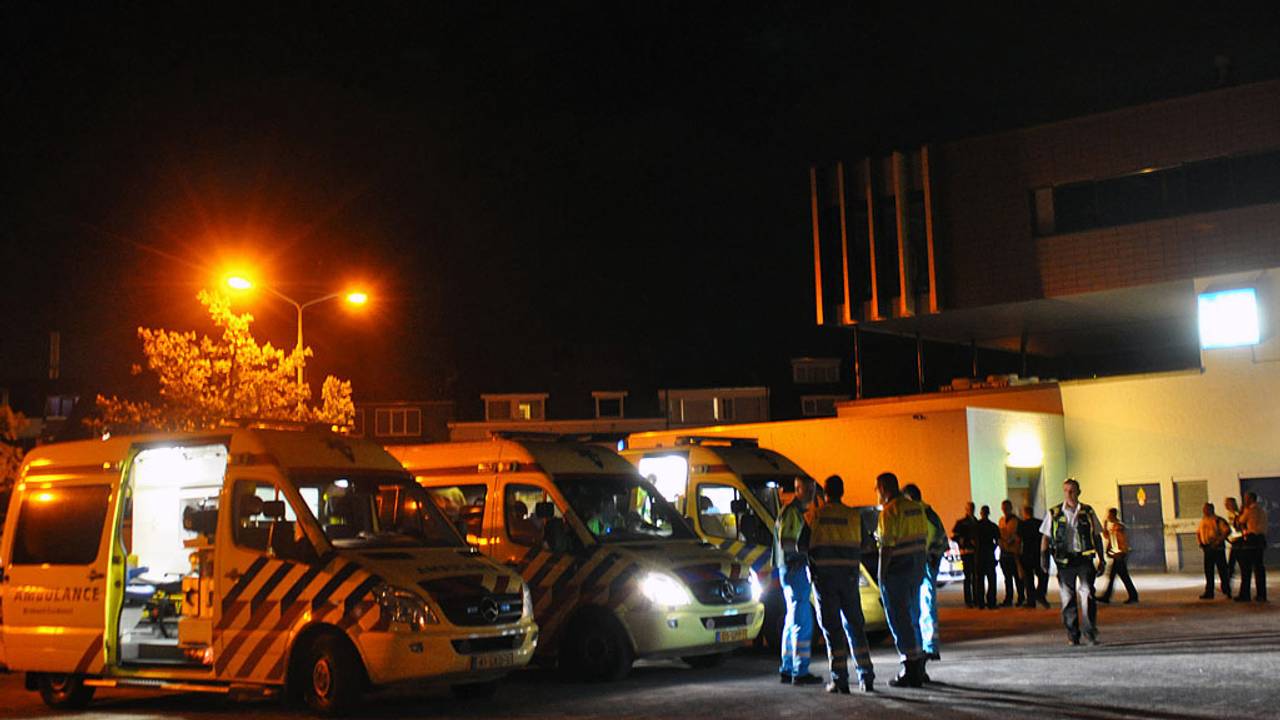 Ambulances massaal ter plekke