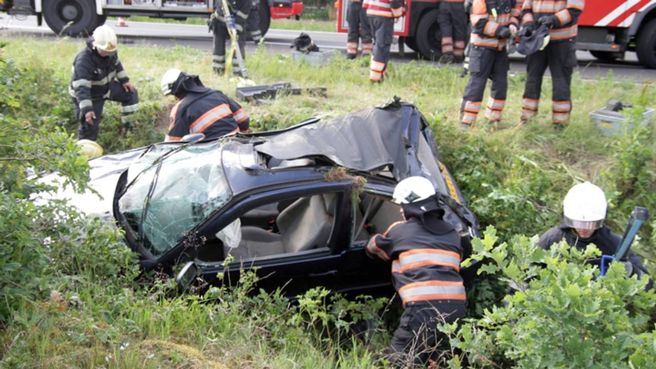 Ongeluk bij Nuenen (Foto: Harrie Grijseels/SQ Vision)