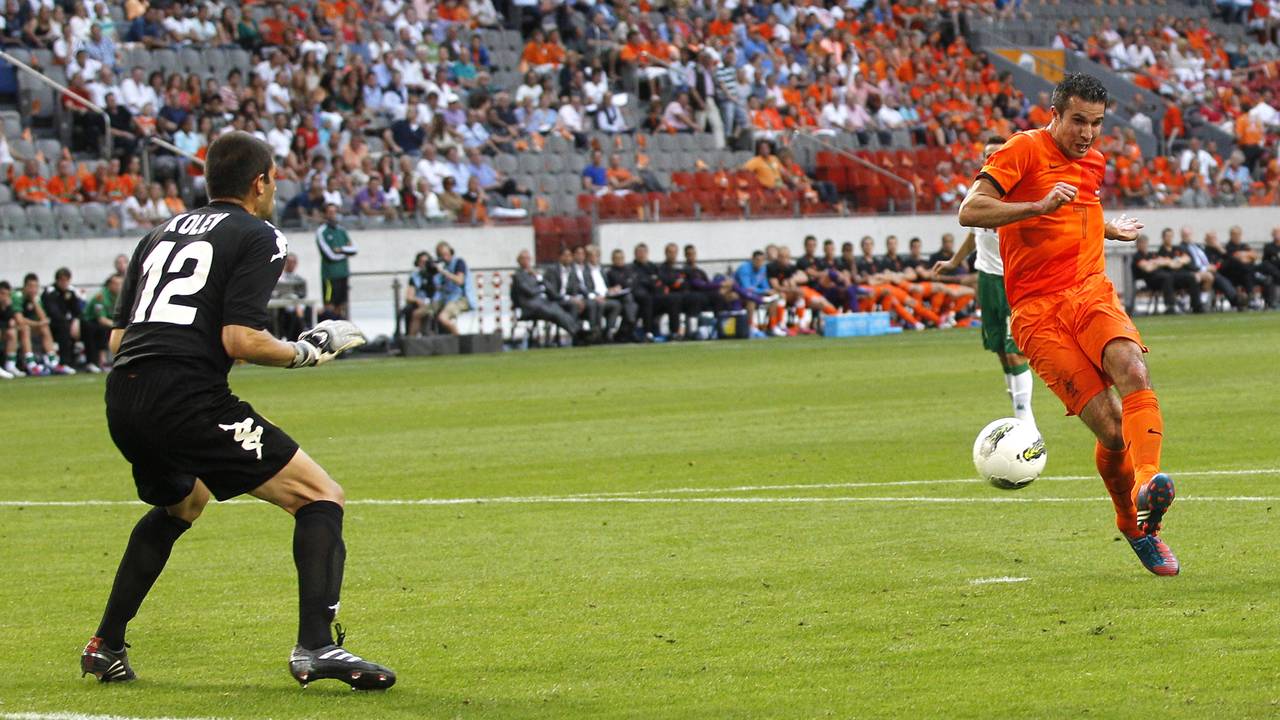 Van Persie in Oranjetenue (foto: ANP)
