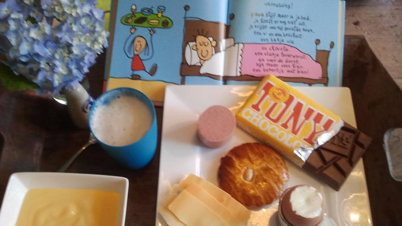Een willekeurig ontbijtje op Vaderdag.