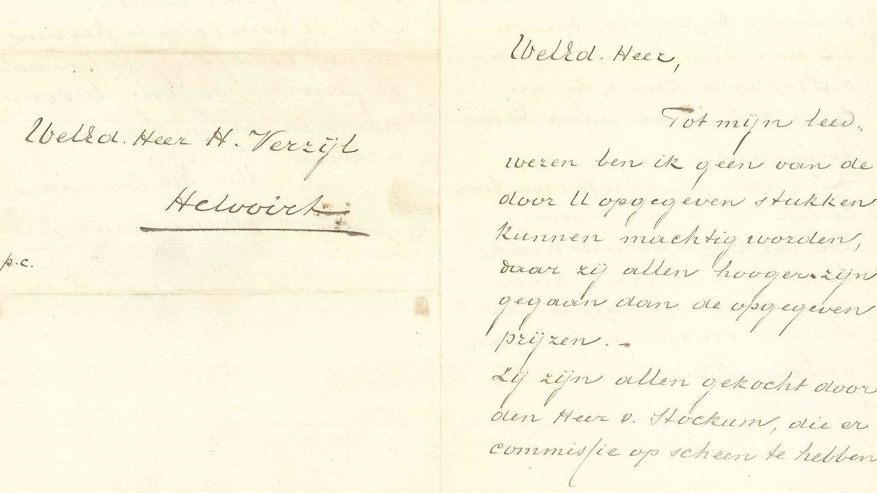 Een deel van de brief