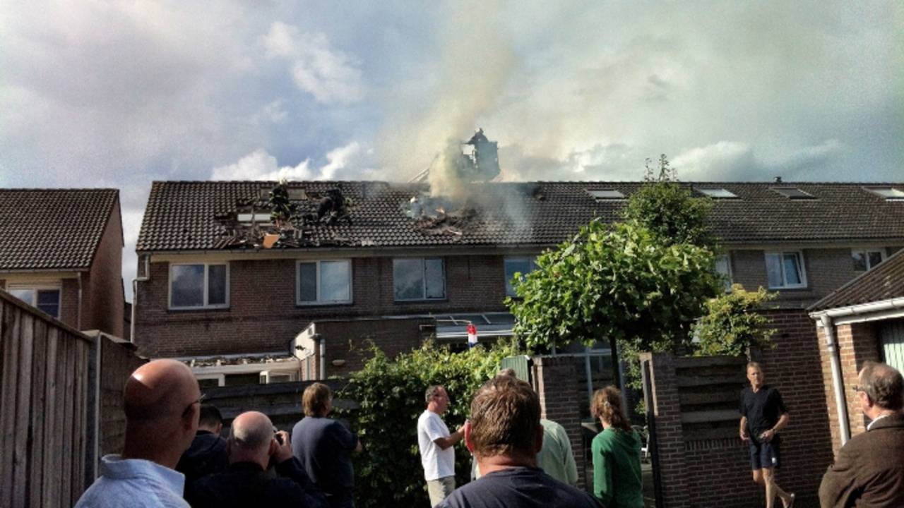 Brand door blikseminslag (foto: Rob de Haas / Mainstay Media Breda)
