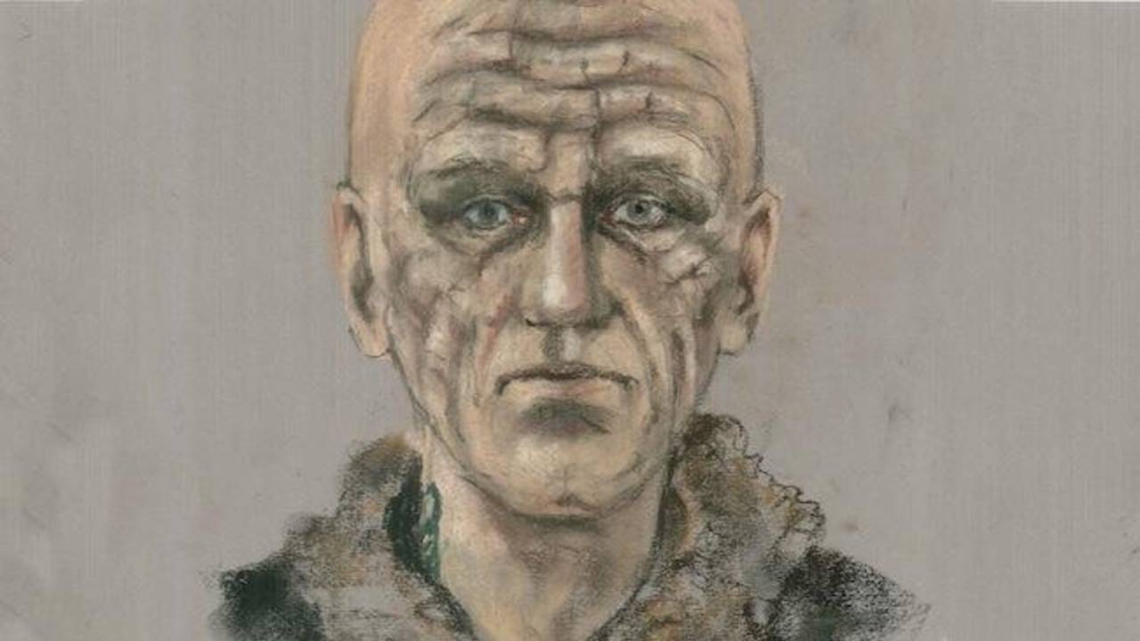 Compositietekening van de schutter in Bavel (foto: Opsporing Verzocht).