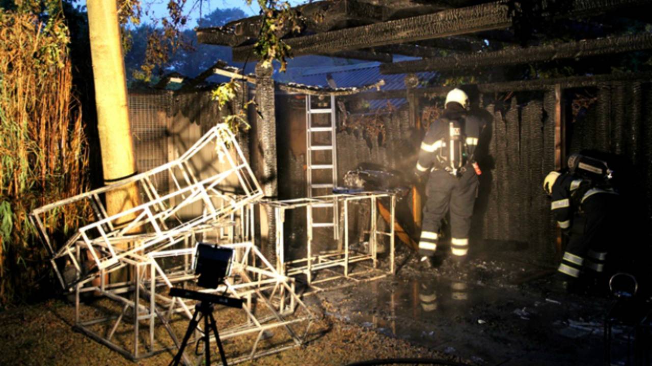 Gasflessen bijna ontploft (foto: Hans van Hamersveld / SQ Vision)