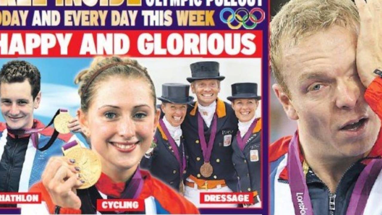 Anky op de voorpagina van de Daily Express