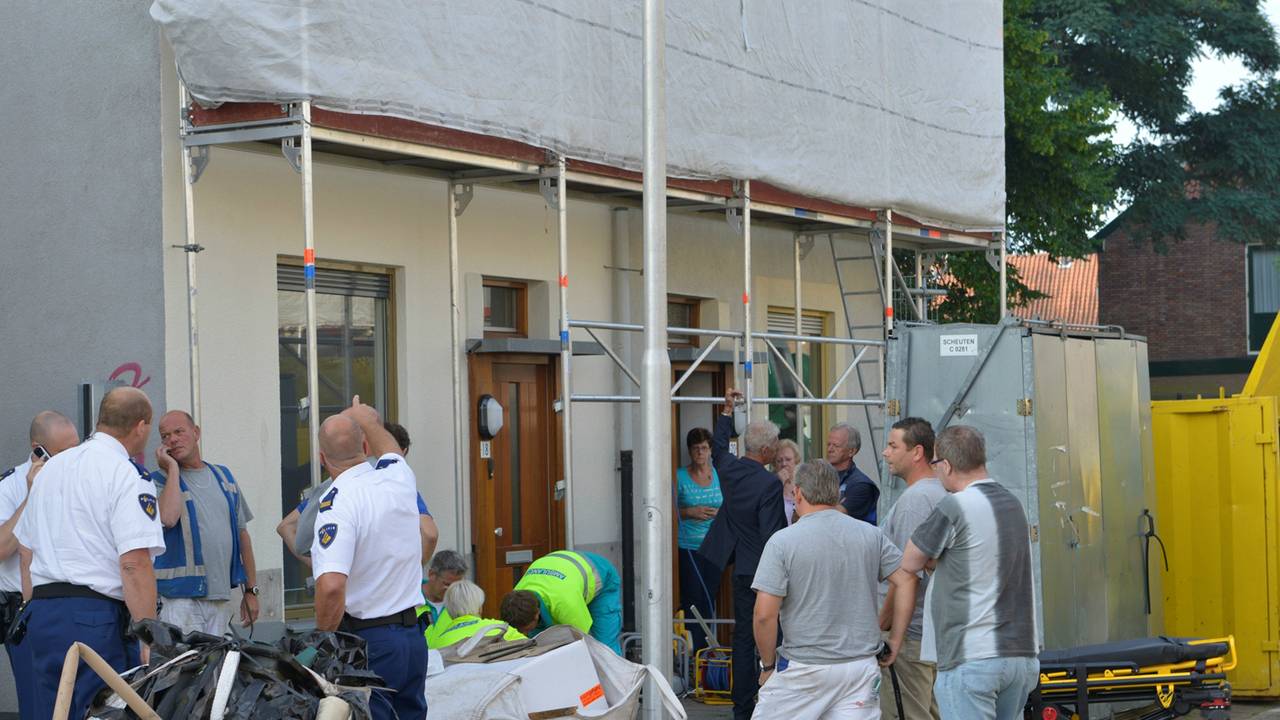 De man viel naar beneden (foto: Jules Vorselaars/JV Media)