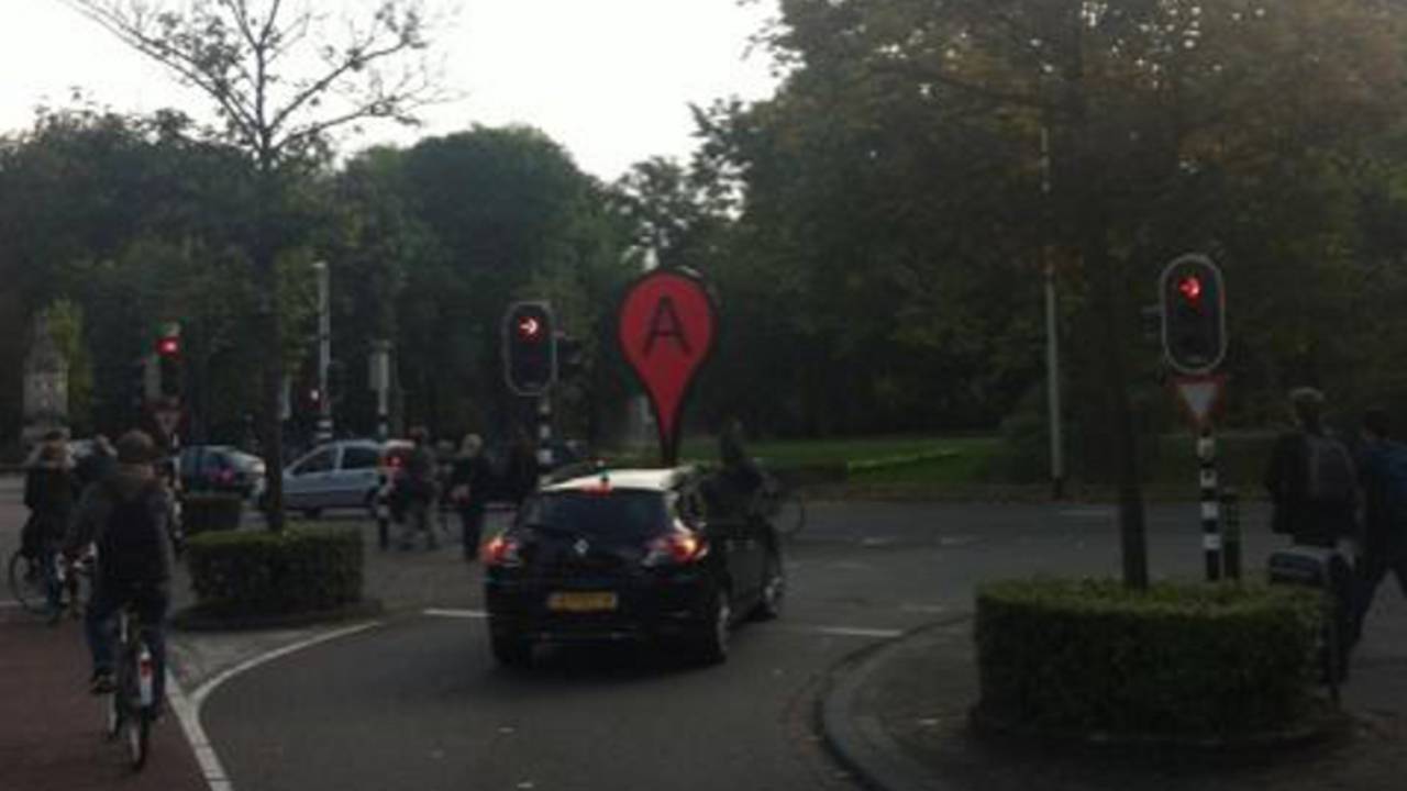 Grote 'A' bij Park Valkenberg (foto: Mark ter Heerdt / Twitter)