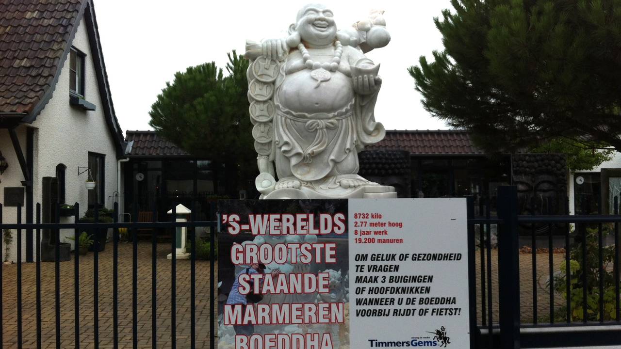 Vluchtig Milieuactivist Geweldig Grootste Boeddha ter wereld in Berghem te koop - Omroep Brabant