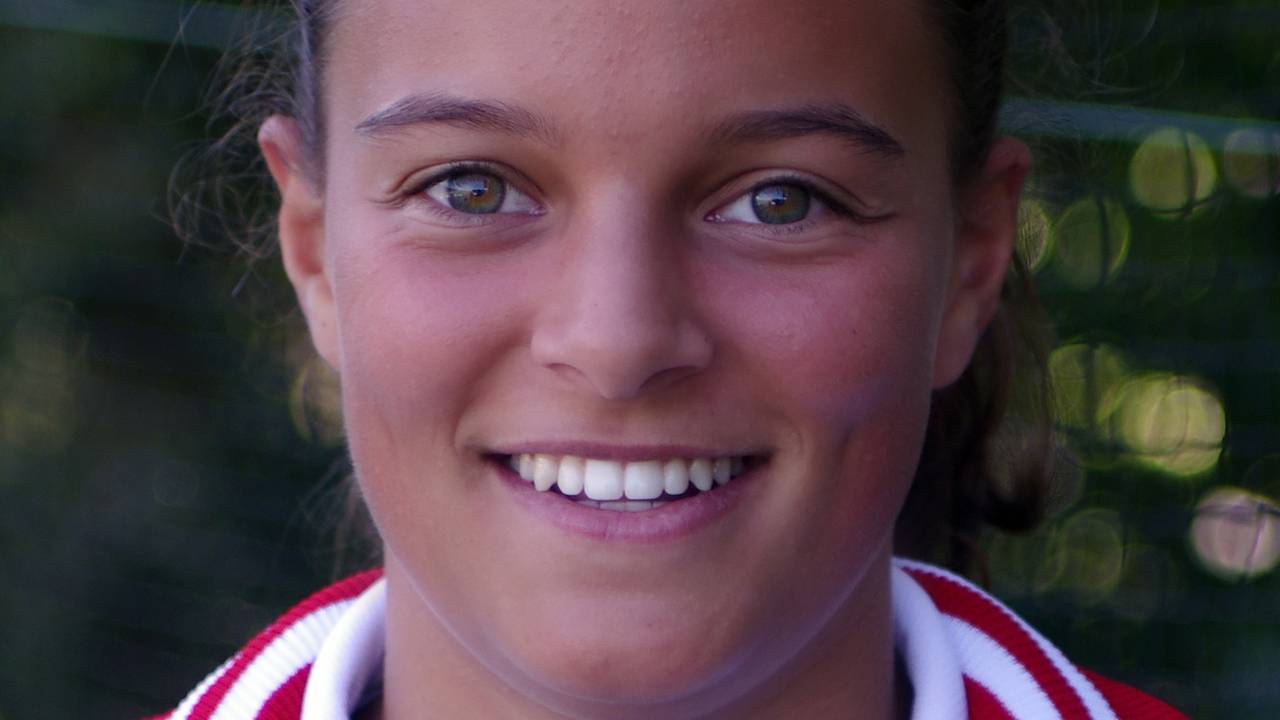 Carolien Blankevoort kwam over van HC Eindhoven (foto: Pieter van den Boogaart).