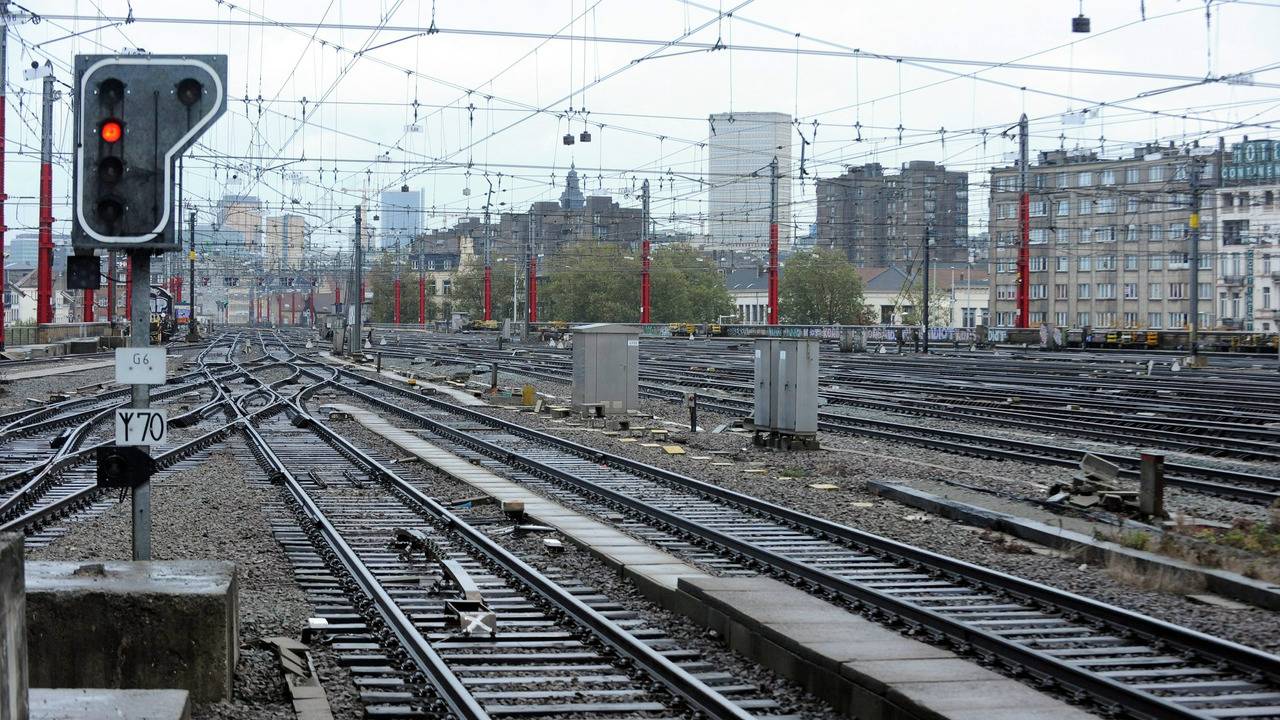 Geen treinen op het Belgische spoor (foto: ANP)