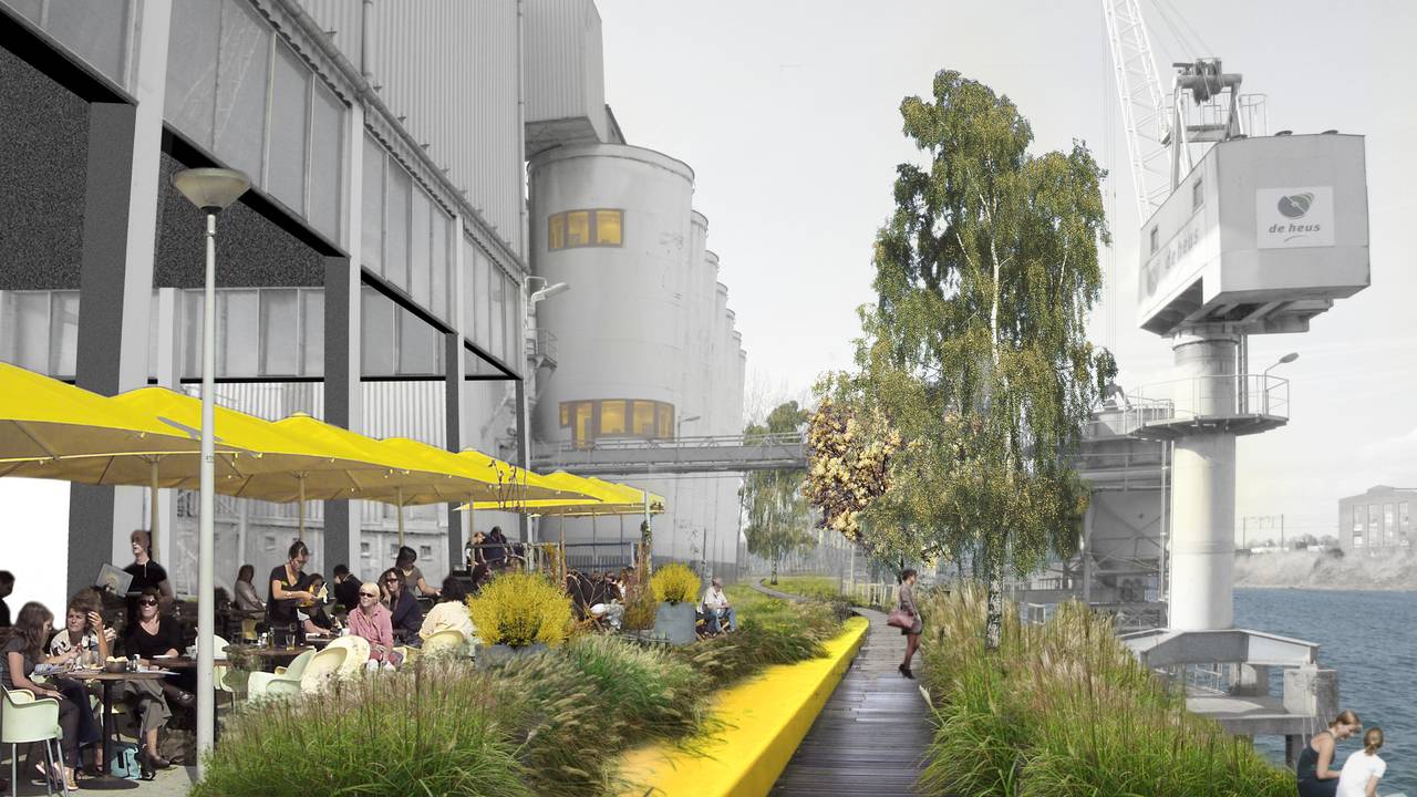 Een beeld met de ideeën van architect Kristian Koreman bij De Onschuld, een deel van de nieuwe Tuin